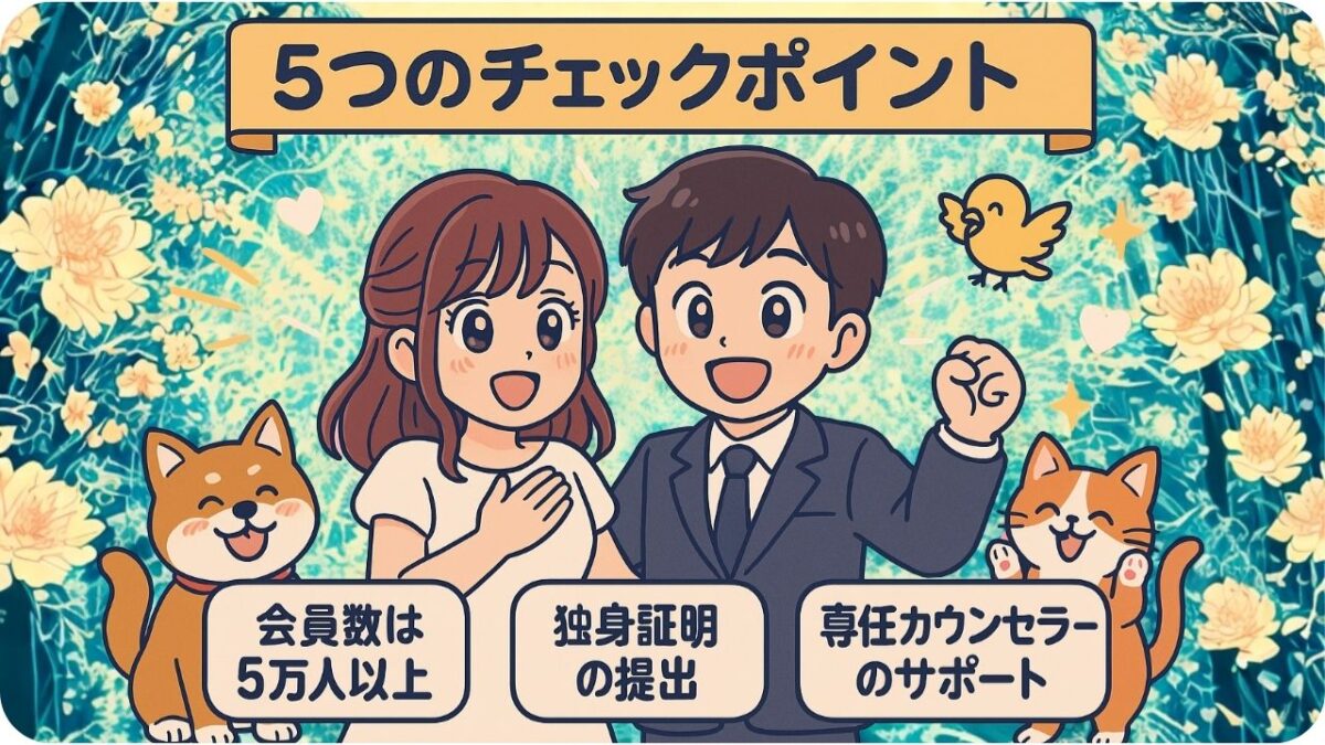 🔍サービスの質を見極める5つのチェックポイント